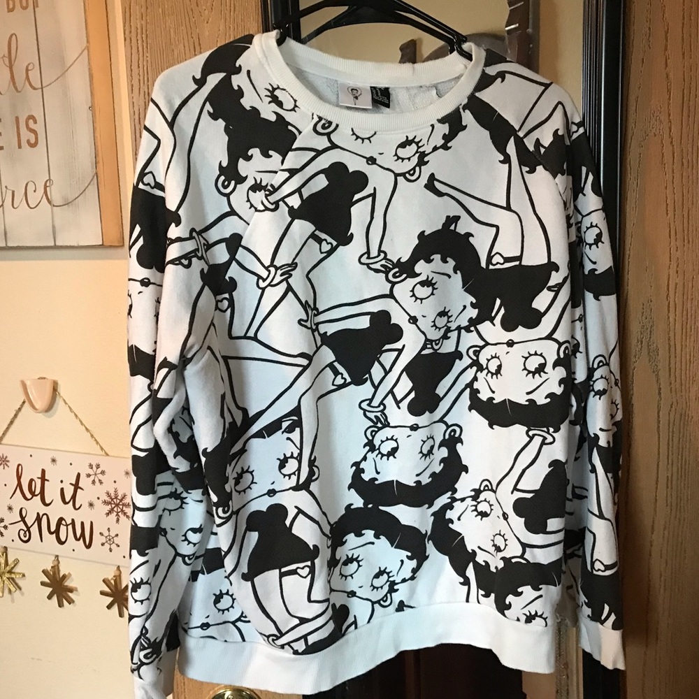 Betty boop crewneck sweater